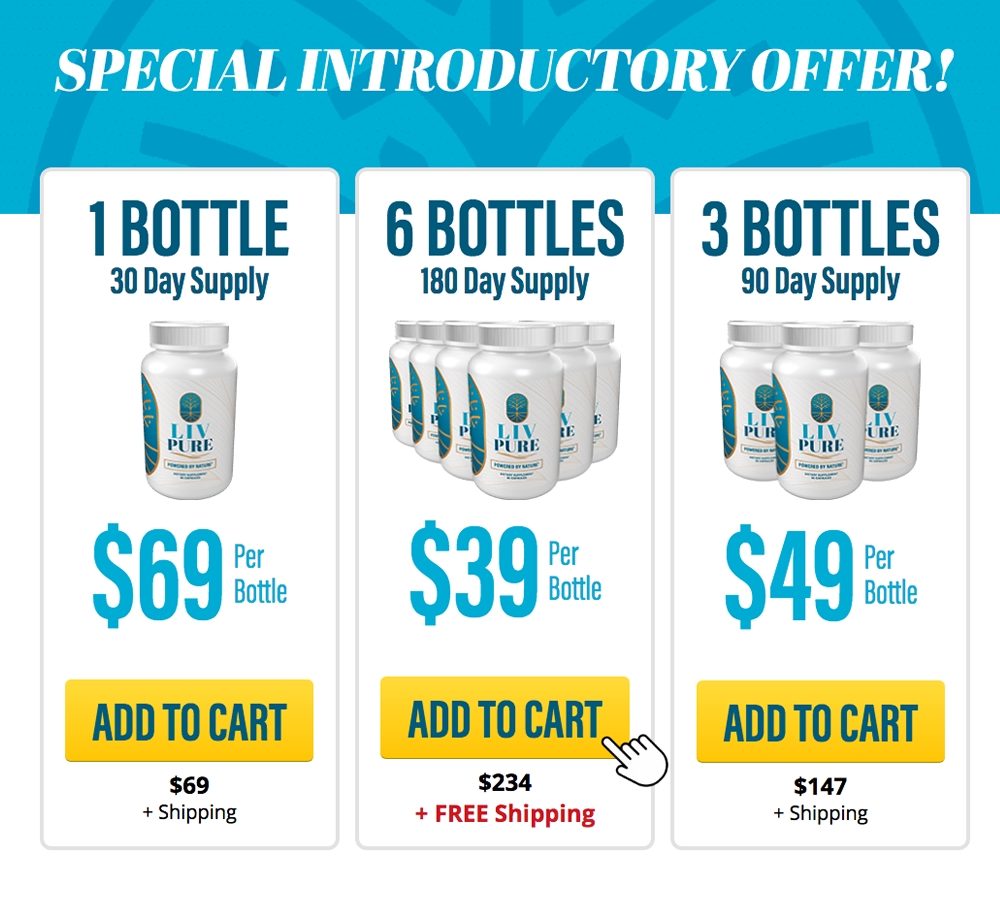 Liv Pure: Buy now! Special discount when purchasing 6 jars.