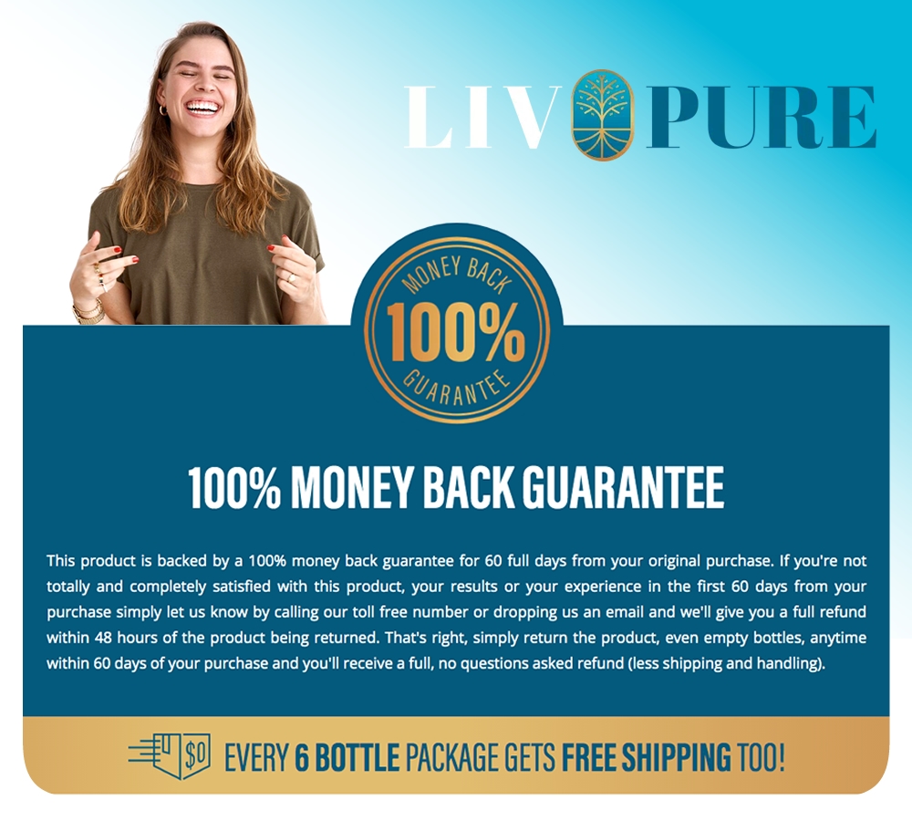 Live Pure: 100% Money Back Guarantee
